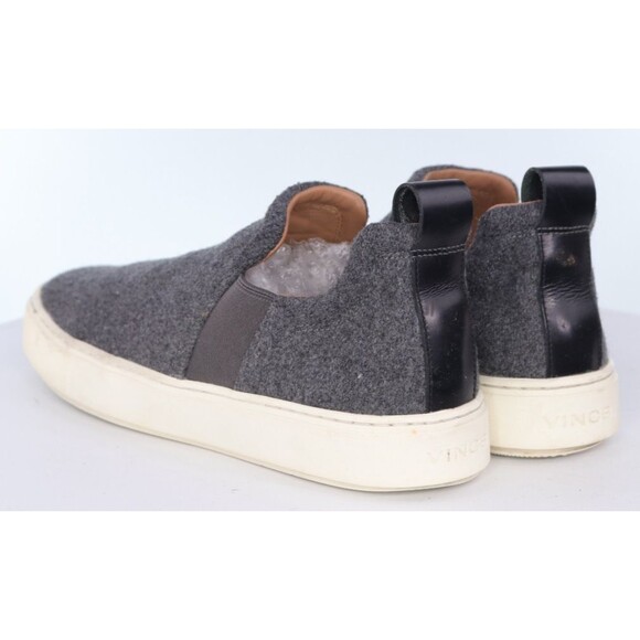 Vince Lucio $250 Men\'s Sneakers Shoes Size EU 43 US 9.5 M Wool Flannel Gray